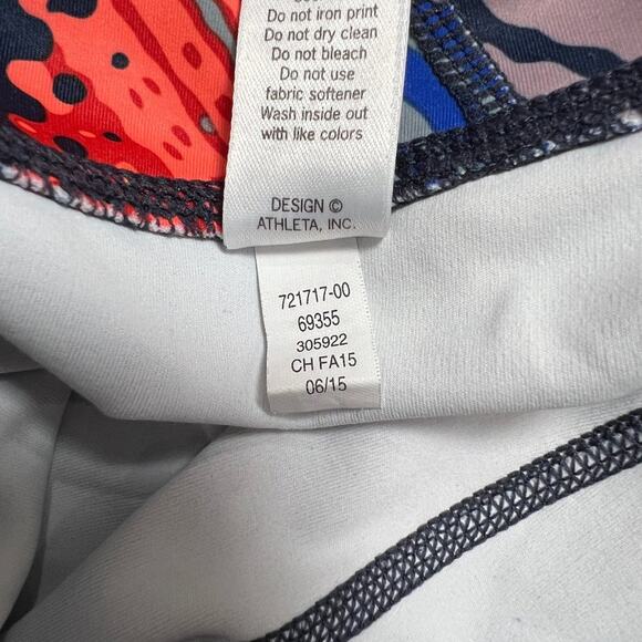 Athleta Lava Sonar Capri Leggings SIZE S Multicolor Cropped Yoga Pants - Picture 6 of 12